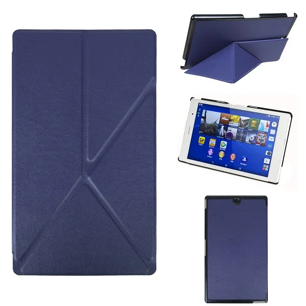 

Origami thin smart cover case for Sony Xperia Z3 Compact tablet cover case +free stylus