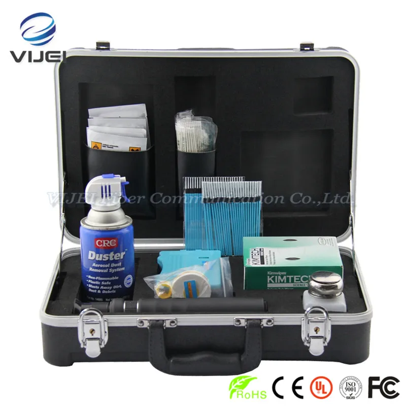 

Fiber Optic Cleaning Tool Kit KF-720A KimWipes OAM Optical Interface Cleaning Fiber Conector Cleaning Rod