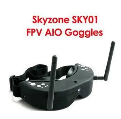 

SkyZone SKY-01 SKY01S RC FPV AIO Goggles Diversity 5.8G 32 ch Head Tracker External Cam