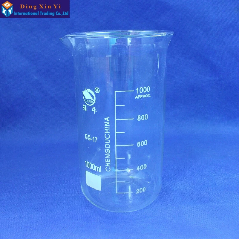 Shuniu 1000 Ml Tinggi Gelas Laboratorium Beaker 1000 Ml Gelas Di Tinggi Bentuk Dengan Lulus Dan Moncong Boro 3 3 Kaca Lab Set Lab Productlab Retort Aliexpress