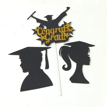 

2pcs Doctor Cap Cupcake Topper Congrats Grad Cake Topper For Graduation College Graduate Celebrations Party Cake Decorations