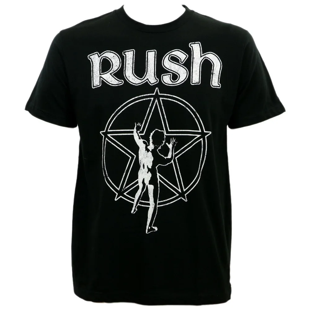 

Authentic RUSH Band Starman Slim Fit T-Shirt Black S M L XL 2XL NEW