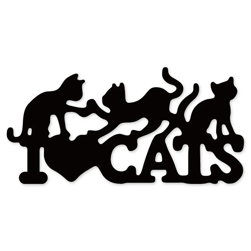 

love cats metal cutting Dies Scrapbooking Craft Die Cut emboss paper card make Stencil 45*91mm