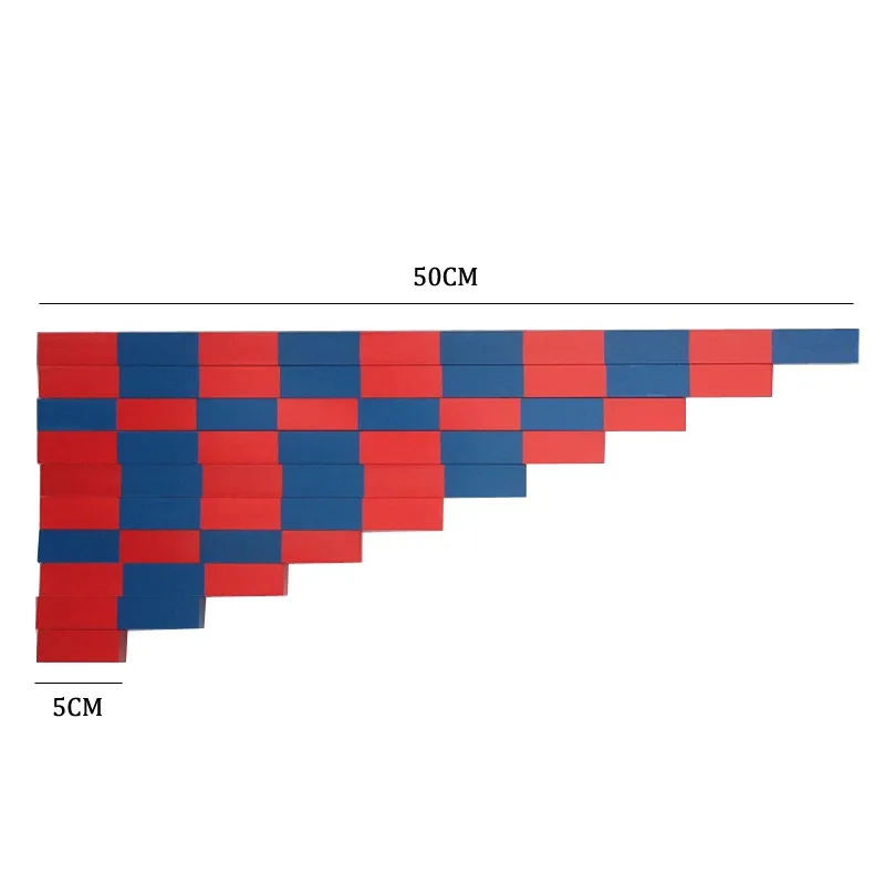 Материалы montessori деревянная игрушка номер бар детские математические образовательный инструмент дошкольного обучения набор помощи для детей