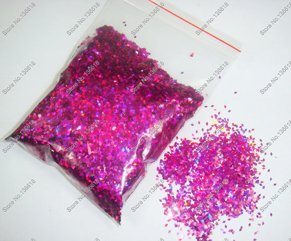 50 г-1 мм голографический лазер фиолетово-красный цвет Блестящий Бриллиант(ромб) блестка Spangle форма для украшения ногтей и блестки для рукоделия