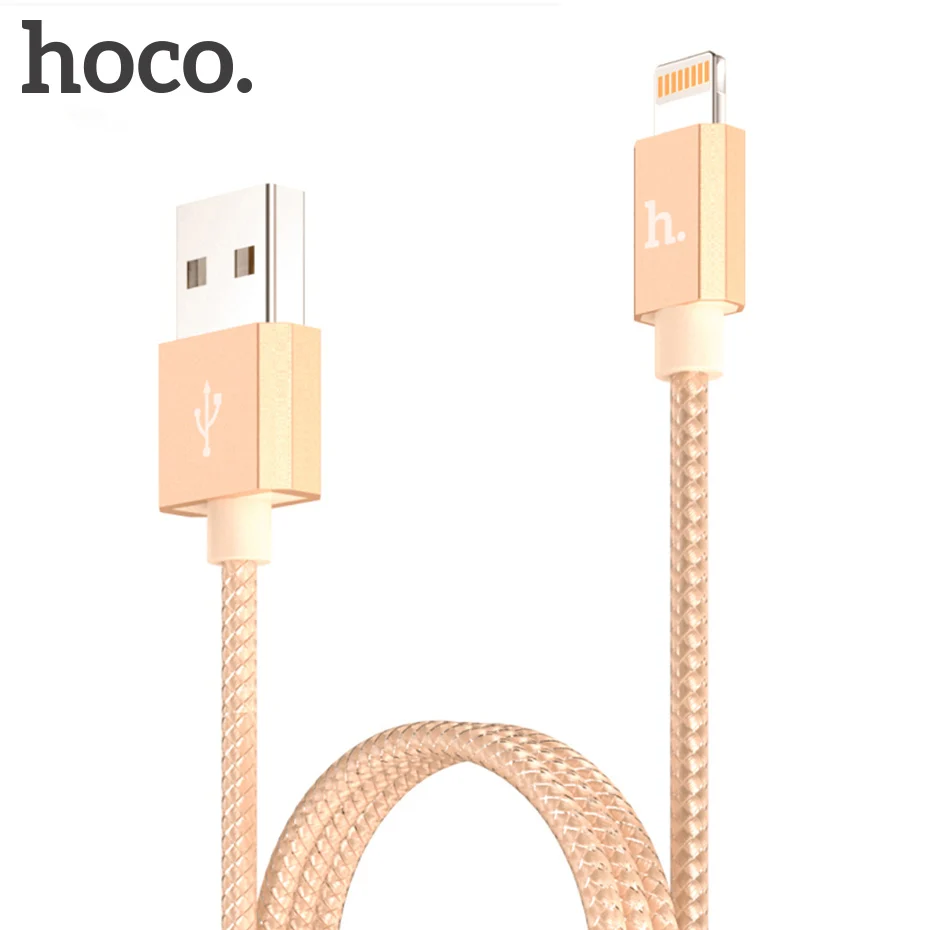 hoco original metal mfi charging usb cable for apple iphone ipad