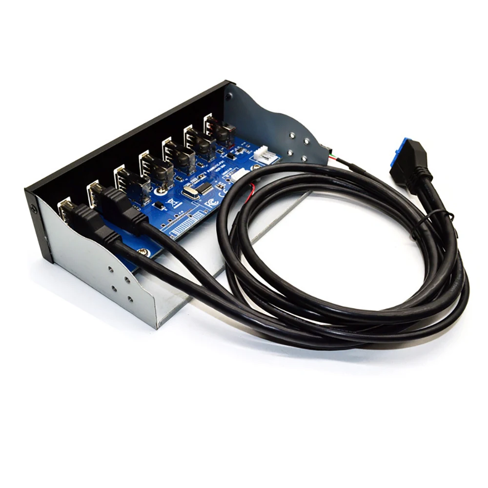 AEROFARA 7 портов USB 3 0 + USB2.0 быстрая зарядка 5 25 дюймовая флоппи панель с адаптером