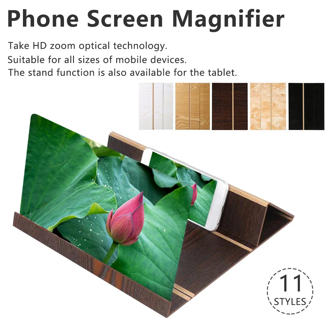

Amplifying Phone Screen Holder Mount Stereoscopic Projection Bracket Mobile Phone Video Screen Magnifier