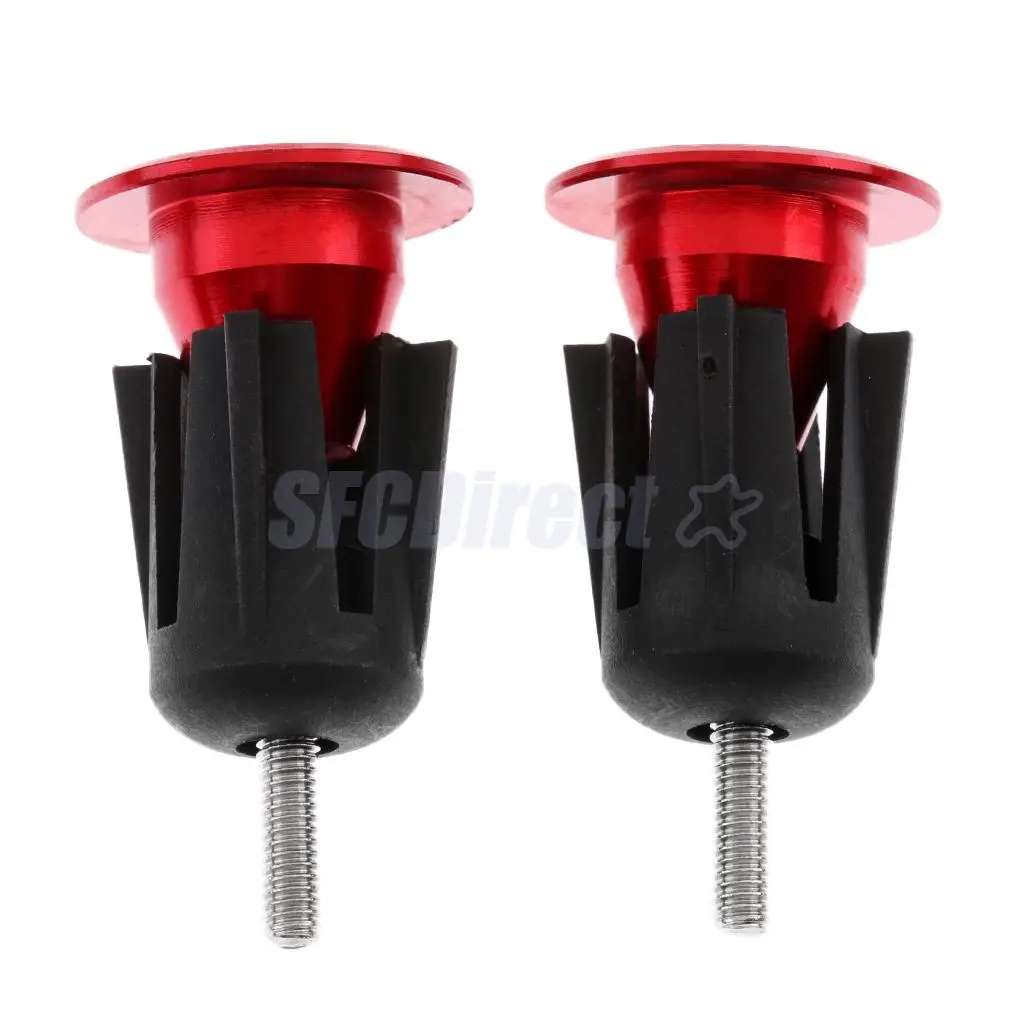 1 Pair Aluminum Alloy Bike Handlebar End Plugs Mountain Road Bicycle Cycling Handle Bar Grips Caps Stoppers 