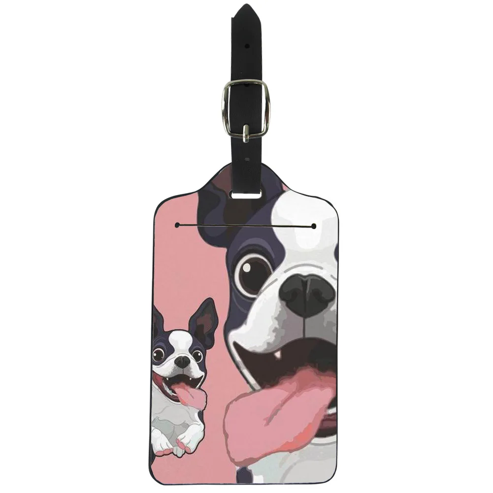 Багажные бирки Boston Terrier для милых собак и девушек чехол визиток сумки путешествий