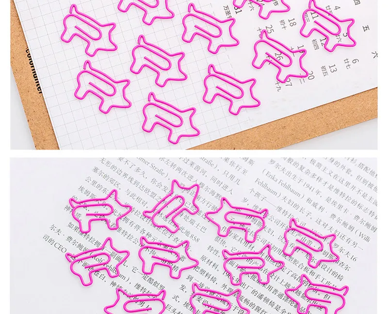 EZONE 10 шт розовый поросенок зажимы для книг Kawaii форма свиньи Закладка Чтение Обложка для ежедневника клип DIY аксессуары Школа канцелярских товаров