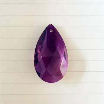 

38mm Dark Amethyst 10pcs Loose Lamp Chandelier Party Parts Chandelier Pendants Hanging Drop Pendants Wedding Lighting Decor