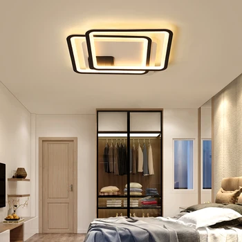 

Minimalism Square plafon led Modern led ceiling lights for living room lights bedroom led lamp Black ceiling lamp light fixtures
