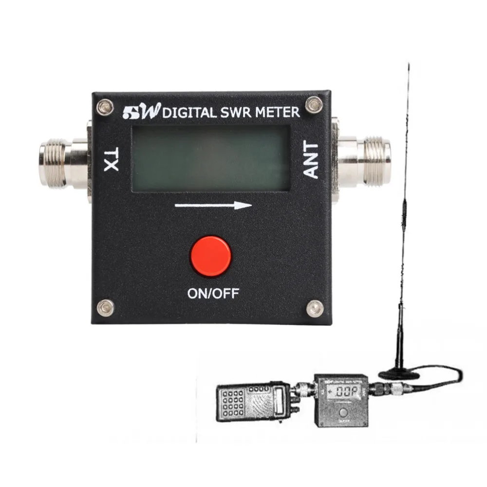 SWR Meter REDOT 1051A VHF UHF Mini Digital SWR Meter upgrade version of 1050A (3)