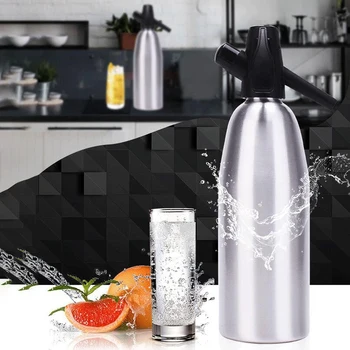 

Diy Soda Water Siphon Home Drink Juice Machine Bar Beer Soda Syphon Maker Steel Bottle Sodastream Foam Cylinders Co2 Injector
