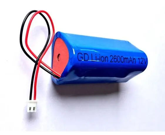 

free shipping 11.1v 18650 2600mah li-ion 18650-3S battery pack 12V 18650 lithium battery monitor loudspeaker battery