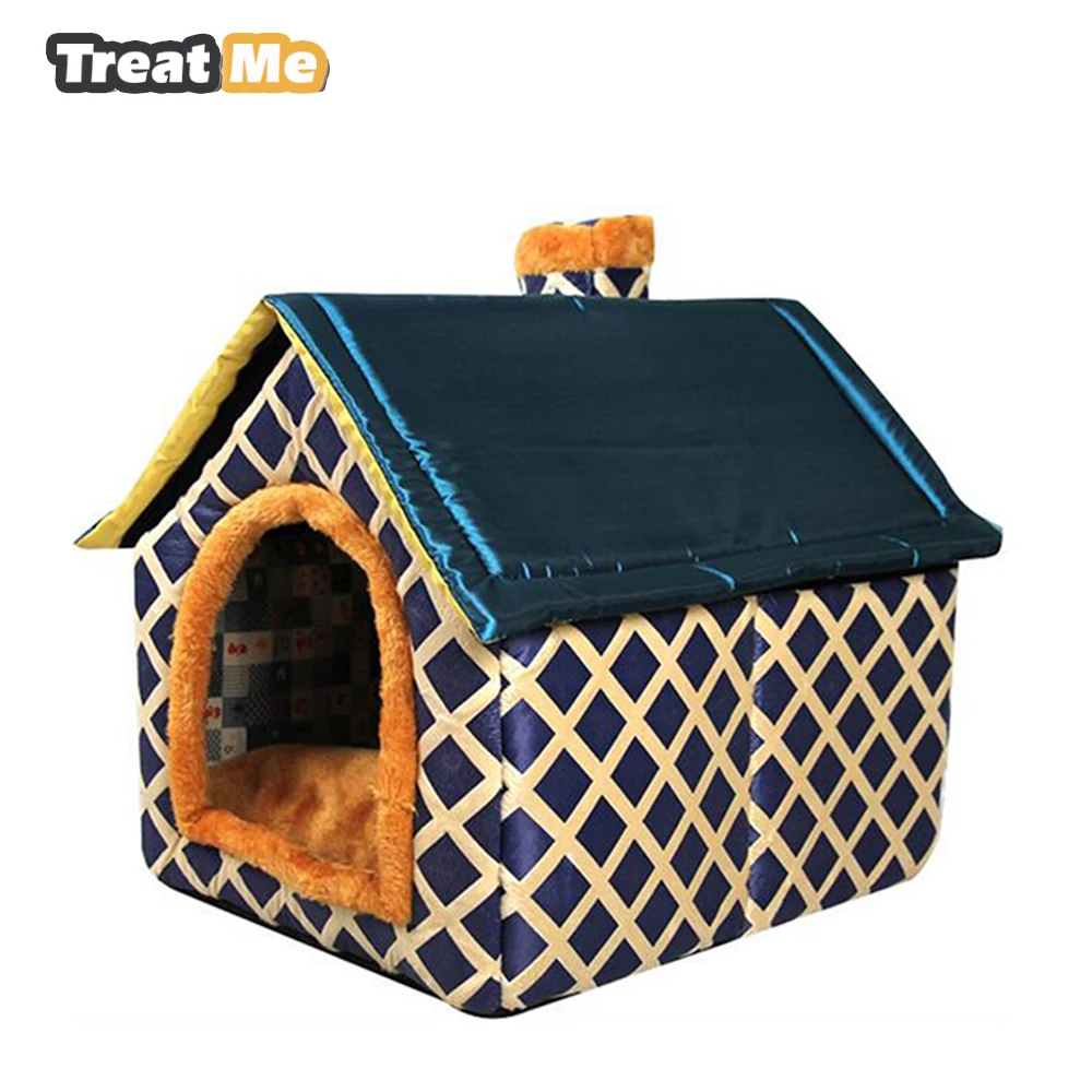 Portable Indoor Dog House Washable Dog Beds for Large Dogs Eco Friendly