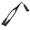 Cable de alimentación dividido IEC 320 C8, macho a Dual C7 hembra Y IEC, 2 pines, Figura 8 macho a 2 hembra, 30CM ► Foto 2/6