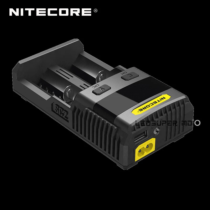 Бенчмарк интеллектуальная зарядка 3A Speedy charge превосходное зарядное устройство Nitecore SC2 с 5А общим выходом