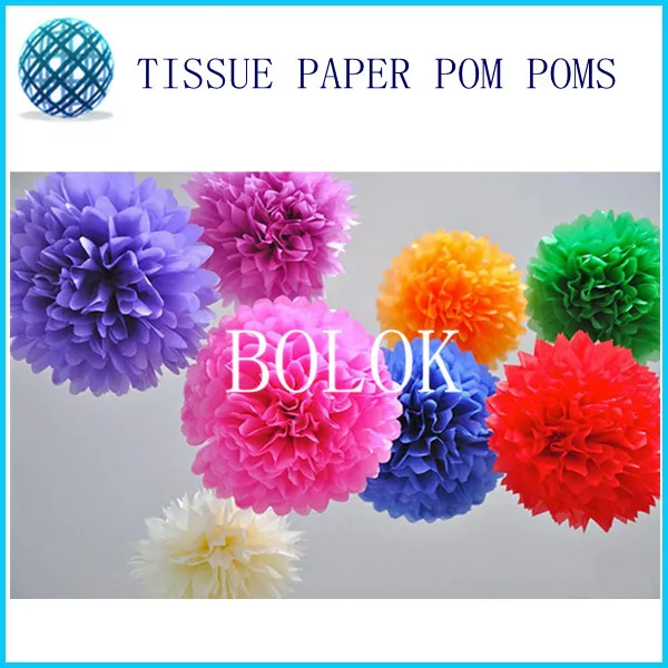 

10pcs/lot 10 inch tissue paper pom poms