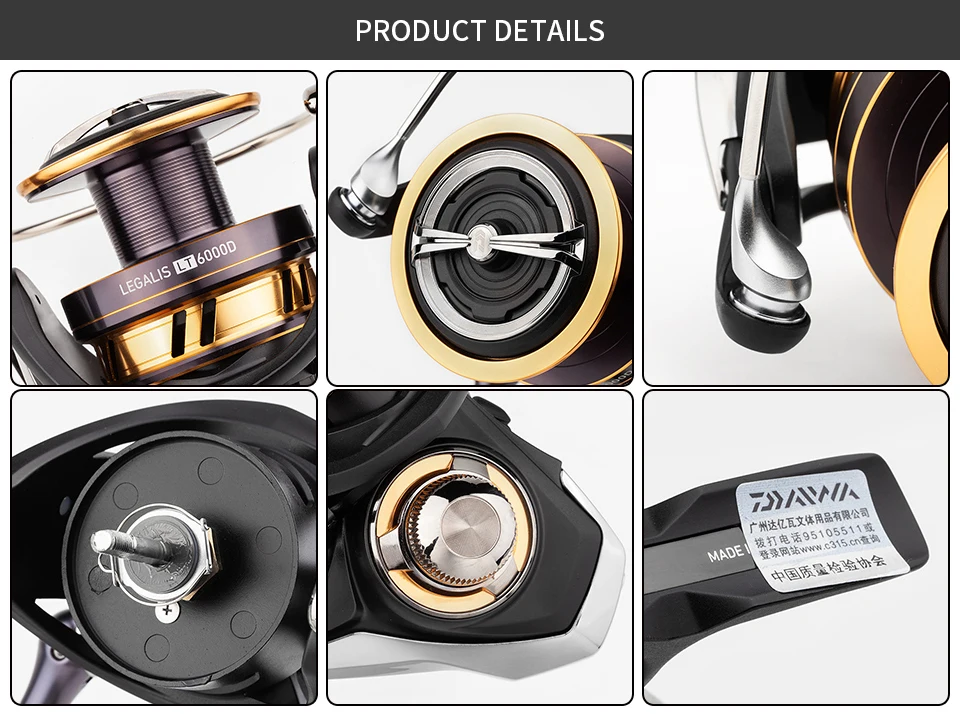 Carretel de Pesca Carboidratos de Pesca Daiwa Legalis Fiação - 2500-xh 3000-cxh 4000d-cxh 5000d-cxh l Alta Engrenagem 6.2: 1 Corpo lt 2000d-xh 8 2000d-xh 2500-xh 3000-cxh 4000d-cxh 5000d-cxh l alta