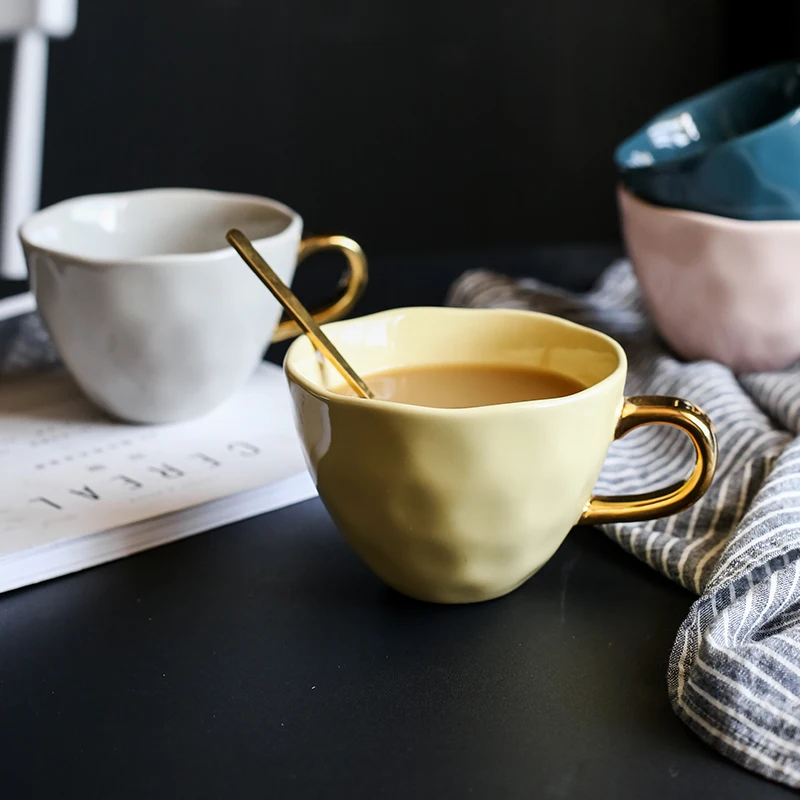 Креативная керамическая кофейная кружка для завтрака, молока, чая, сока, чашка, высокая мода, кружка для подарка на день рождения, для дома, офиса, посуда для напитков, керамические кружки
