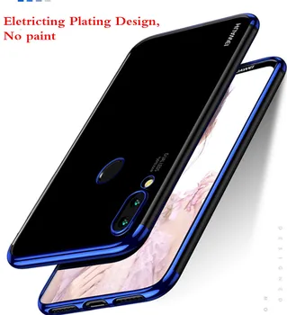 

50pcs/lot Electriplating TPU Clear Back Protector Phone Case For Huawei P20 Lite P30 Pro Soft Coque For Huawei Nova 4
