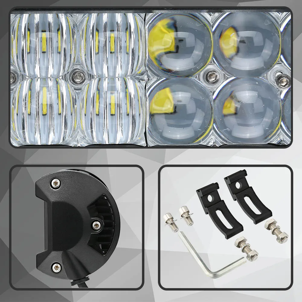 HELLO EOVO LED Bar 5D 4 / 6.5 / 9.5 / 12 17 inch LED Light Bar Offroad Boat Car Tractor Truck 4x4 SUV ATV Driving LED Work Light