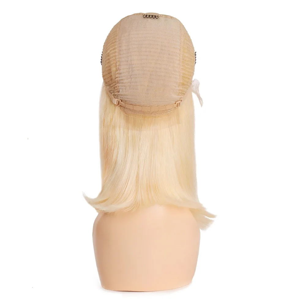 Brazilian Remy Hair Part Lace Wigs 130% Density Middle Part #1B/#613 Short Human Hair Wigs Ali Queen Hair Lace Front Wig 8\ Brazilian Remy Hair Part Lace Wigs 130% Density Middle Part #1B/#613 Short Human Hair Wigs Ali Queen Hair Lace Front Wig 8\