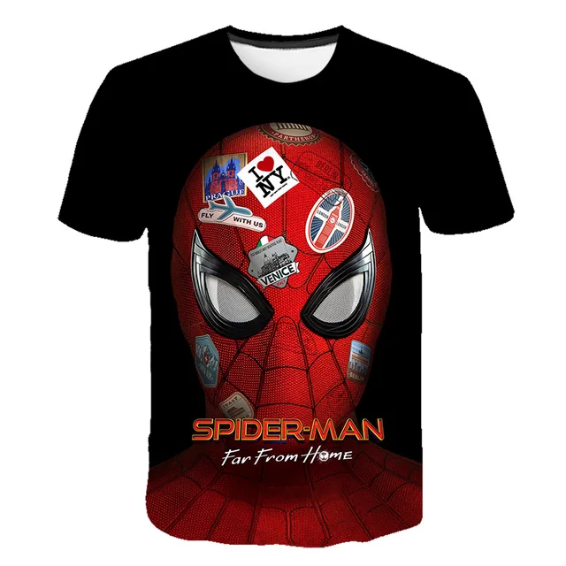 2019 Boys T-shirt Kids Clothes Summer Tops Spiderman T shirt Enfant Costumes Kids Tshirt Koszulka boy T shirts For Children New 6