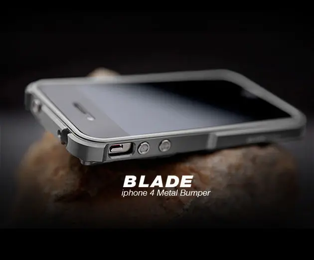 TX Blade i4 capa fundas алюминиевый бампер рамка для iPhone4 iPhone 4S металлический бампер+ отвертка+ 2 пленки+ 1 коробка