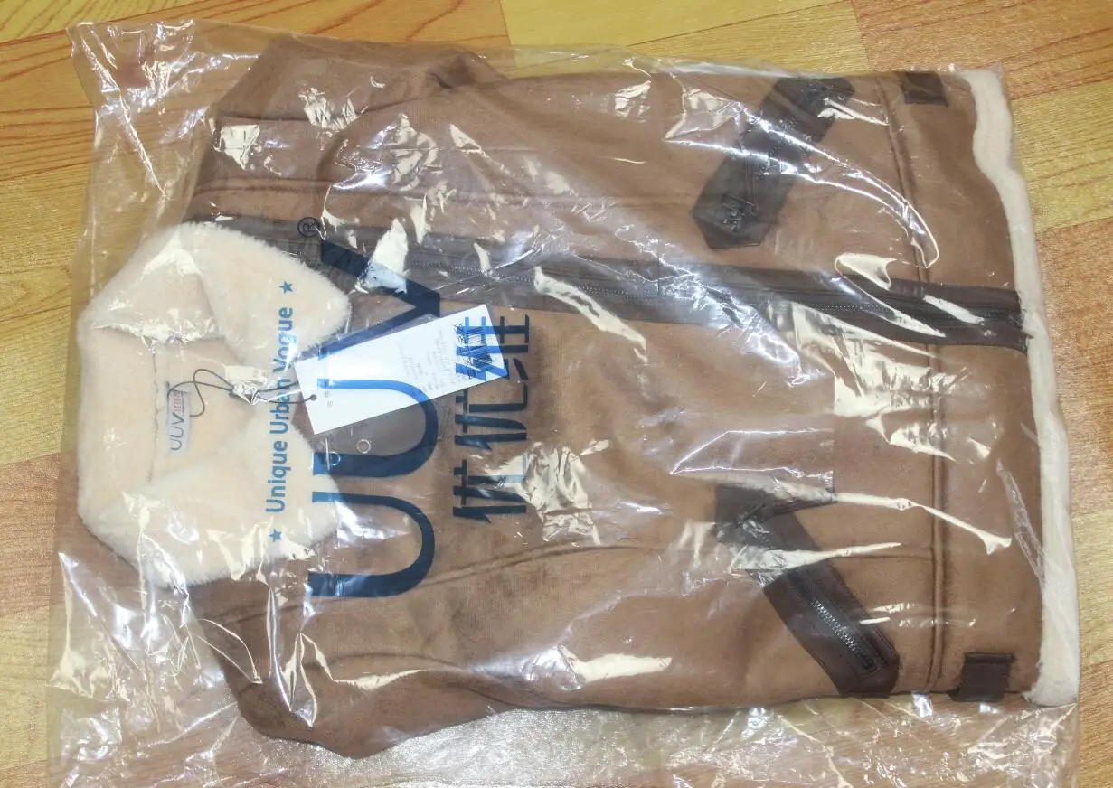 Women Faux Sheepskin Shearling Coat New Warm Suede Jacket Motorcycle Lamb Fur Coats Brown Leather Jacket AS30100