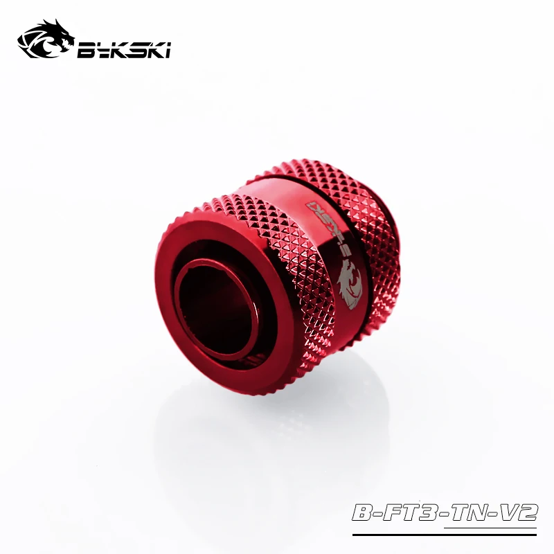 Bykski внутренний диаметр 9,5 мм+ наружный диаметр 12,7 трубы 3/" ID X 1/2" OD трубки ручной компрессионный соединитель фитинг G1/4" - Цвет: red