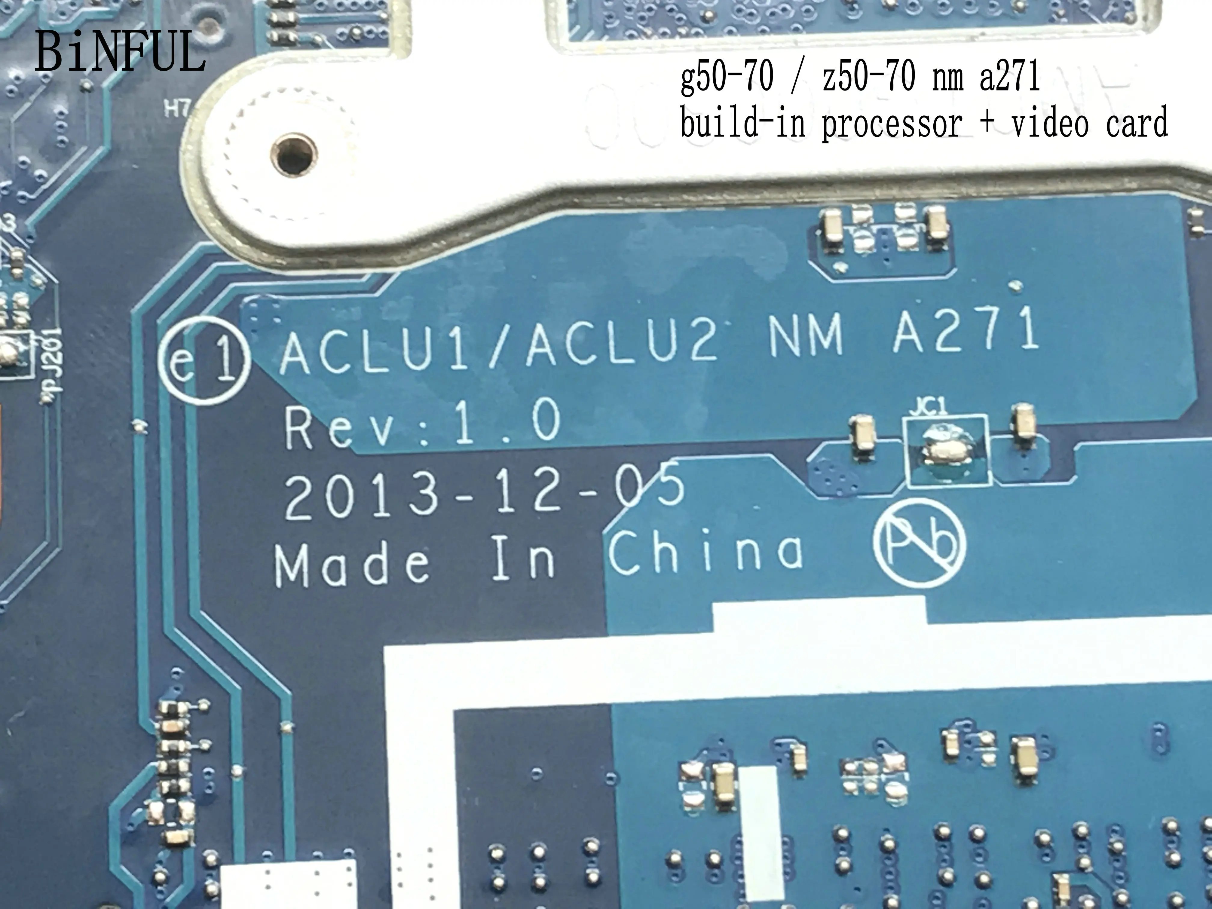 Быстрая доставка. Материнская плата ACLU1 / ACLU2 NM A271 для ноутбука LENOVO G50-70 процессор