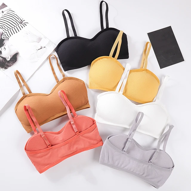 1 Pc Wireless Bras Sling Bras Wire-free Bras For Women Cotton