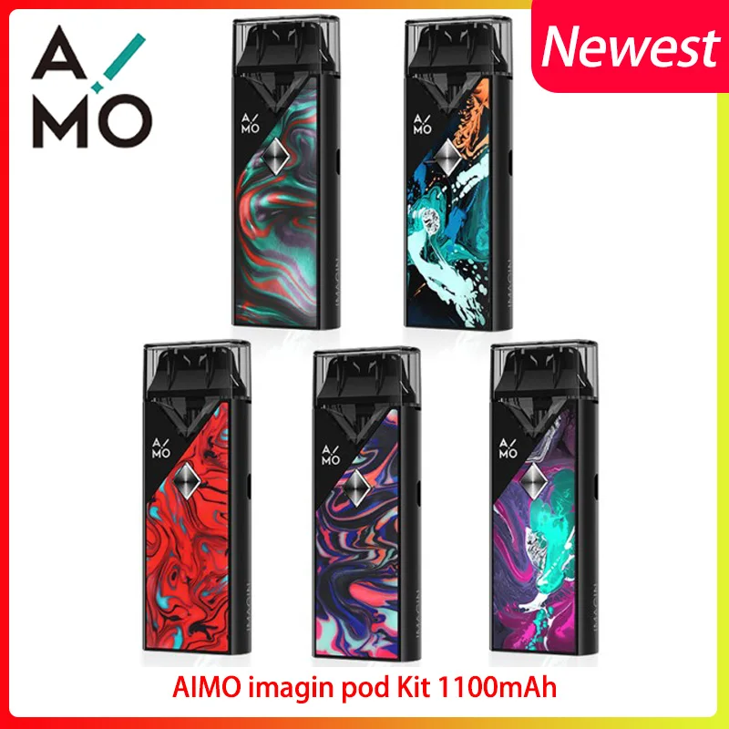 

Vape Ovns AIMO imagin pod Kit E-Cig Vaporizer Built-in 1100mah 3ml Capacity Ceramic Coil Vape electronic cigarette pod kit