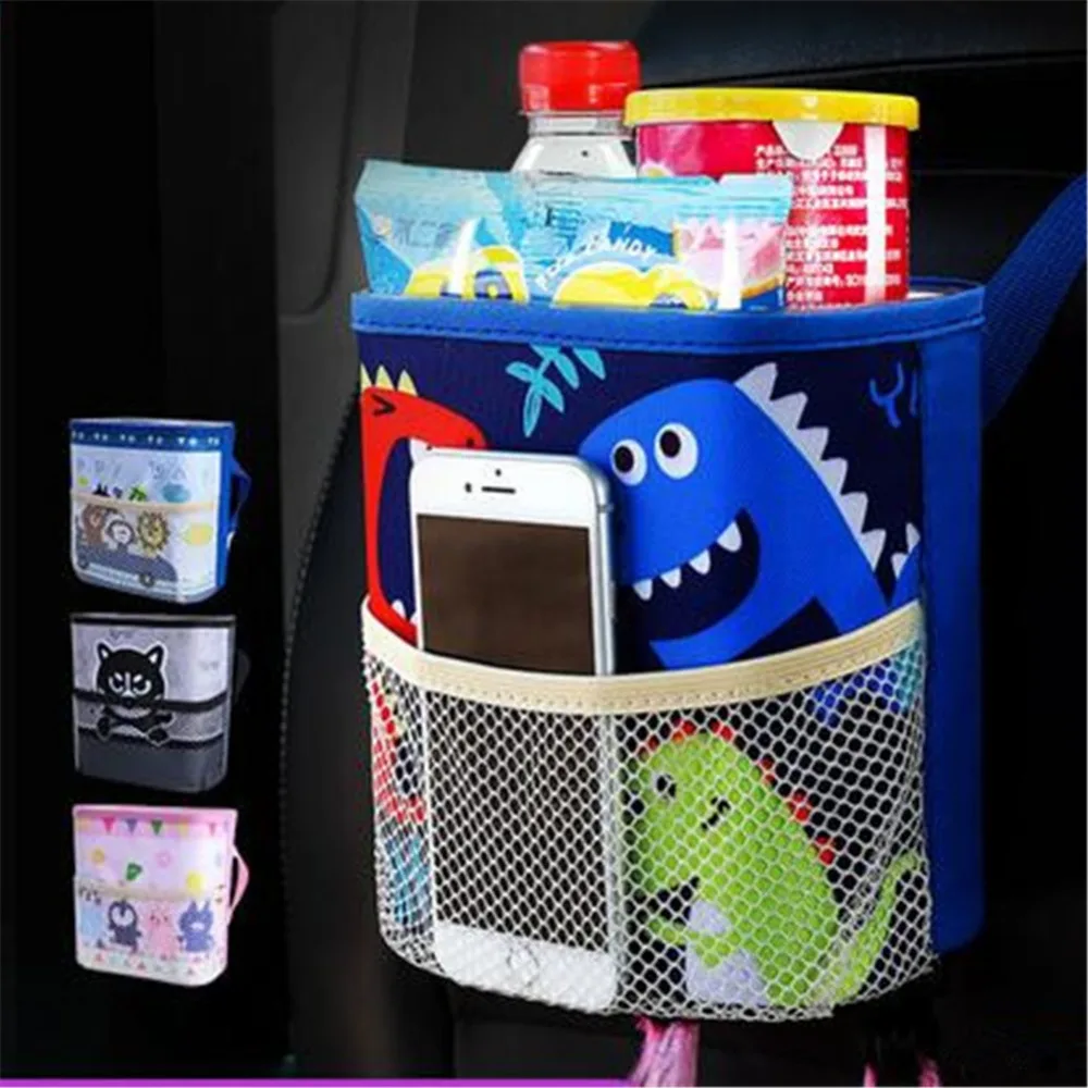 Автомобильный Стайлинг держатель для хранения водонепроницаемый контейнер мультяшный автомобильный Органайзер коробка для хранения висячая сумка держатель чашки для напитков автомобильные аксессуары