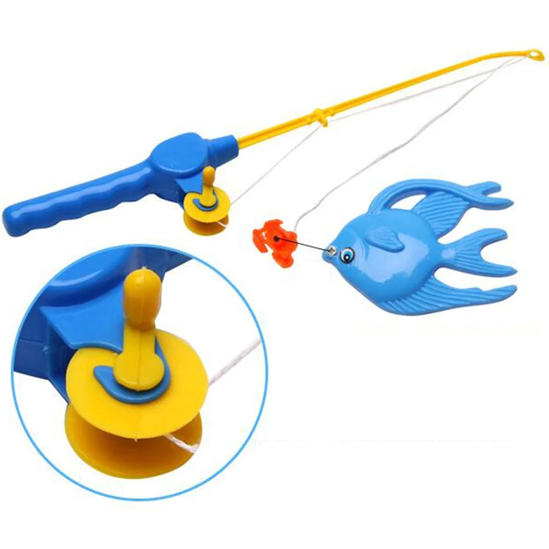 Забавная Магнитная рыболовная игрушка с 6 рыбами и удочками, уличная забавная и спортивная игрушка в виде рыбы, подарок для детей, для маленьких детей, OFT01