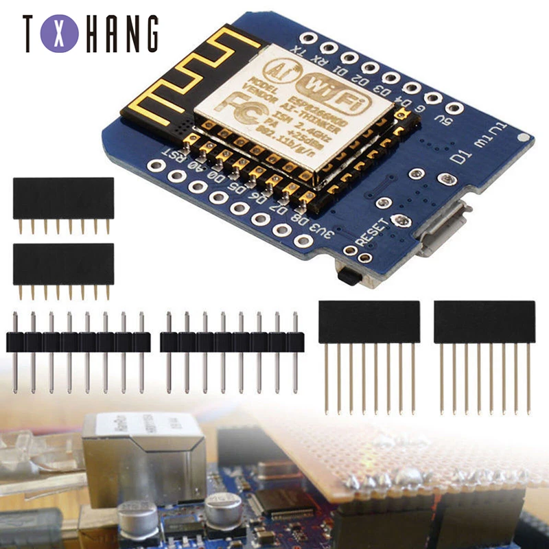 ESP8266 ESP-12 ESP12 WeMos D1 Мини-модуль Wemos D1 Мини WiFi макетная плата Micro USB 3,3 В на основе ESP-8266EX 11 цифровых контактов