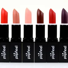 Профессиональный 8 видов цветов Марка Ню помады 3 г Макияж lasting Matte Lip Stick фиолетовый розовый красный вампир партии Batom# L309