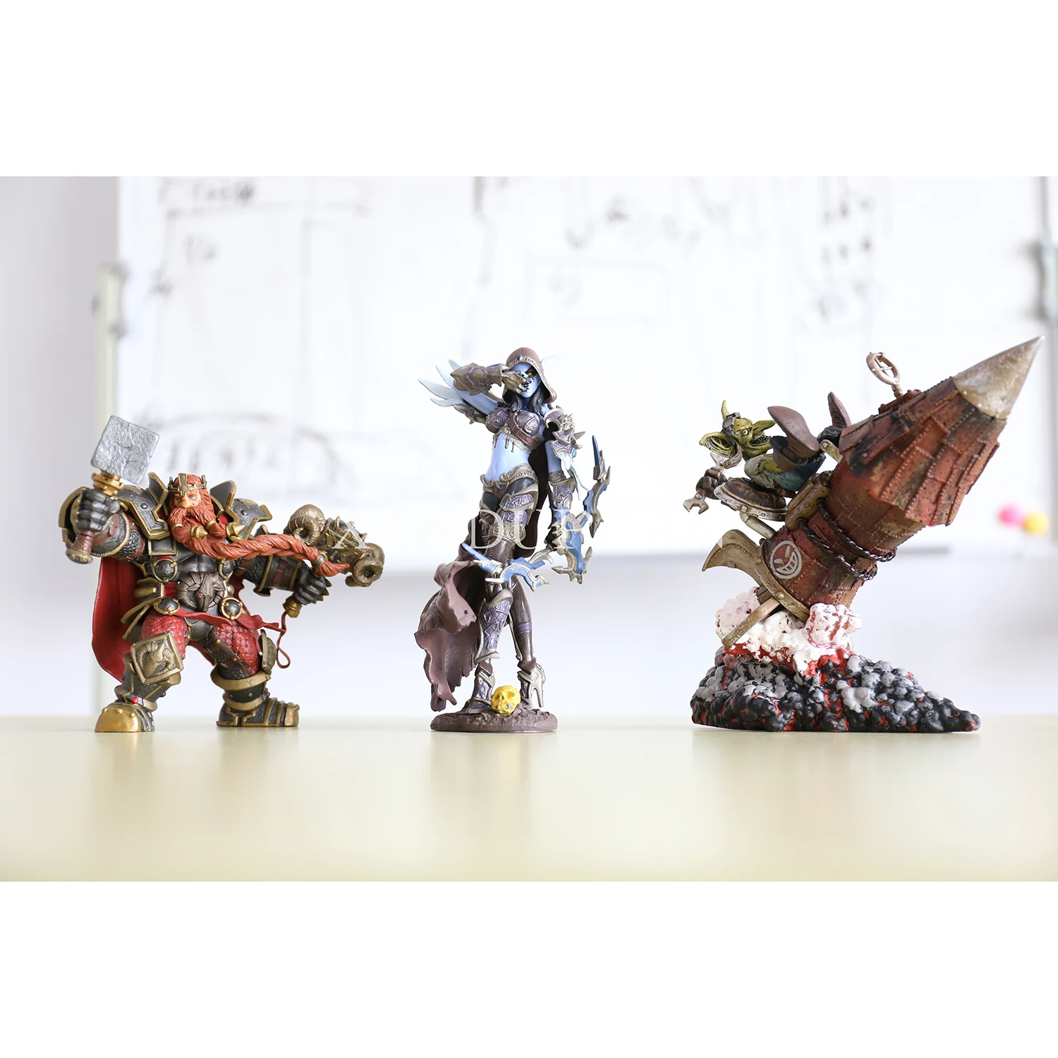 XINDUPLAN 3 шт. Новинка Dota 2 Sylvanas Windrunner Гном Король Гоблин гнев король личей Фигурки