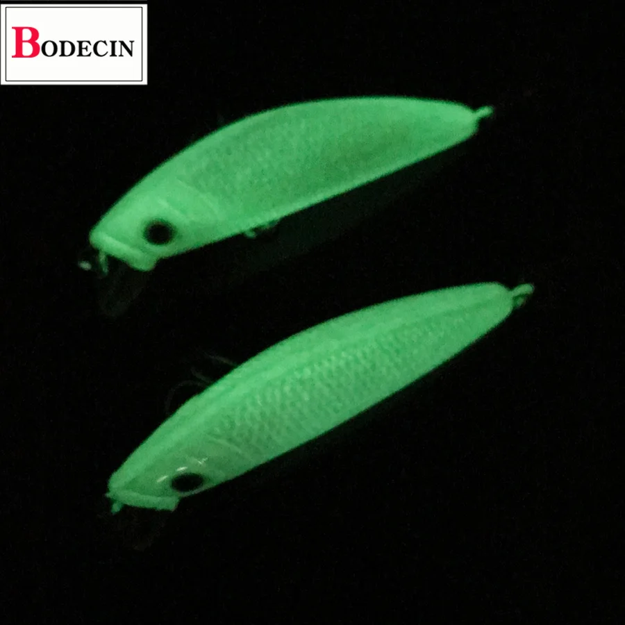 2PC Artificial Sea Fishing Lure Minnow 3D Luminous Bait For Fish Night Saltwater Tackle Lighted Plastic For Fishing Lures China (1)