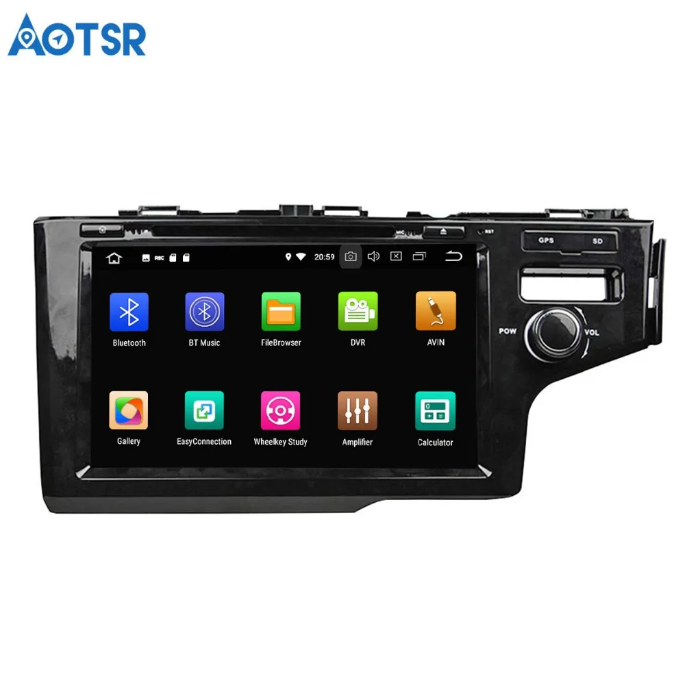 Автомобильный DVD плеер Aotsr Android 8 0 7 1 С GPS навигацией для Honda FIT 2014 мультимедийный
