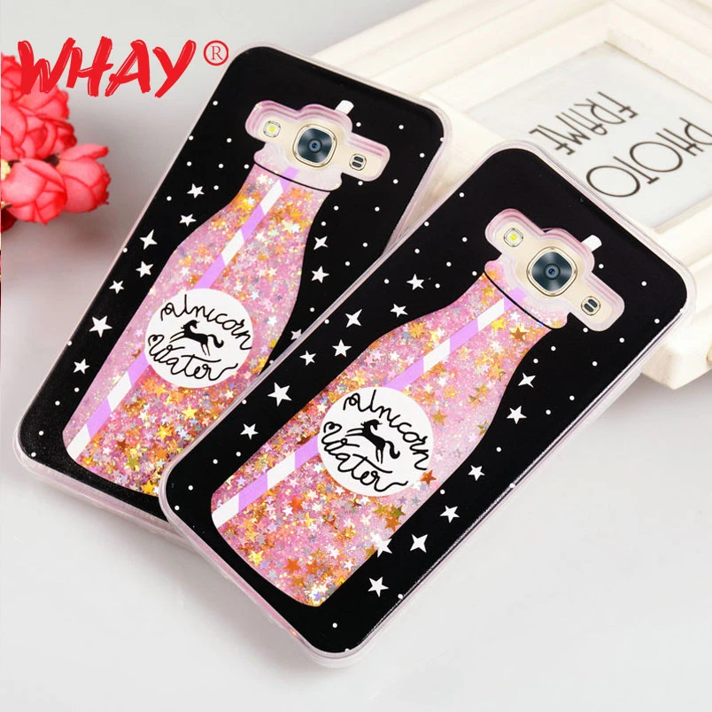 Quicksand Case for Samsung Galaxy J3 2016 Cover Silicone Case For Coque Samsung J3 2016 Phone Cases 3D Cute Girl J3 Funda