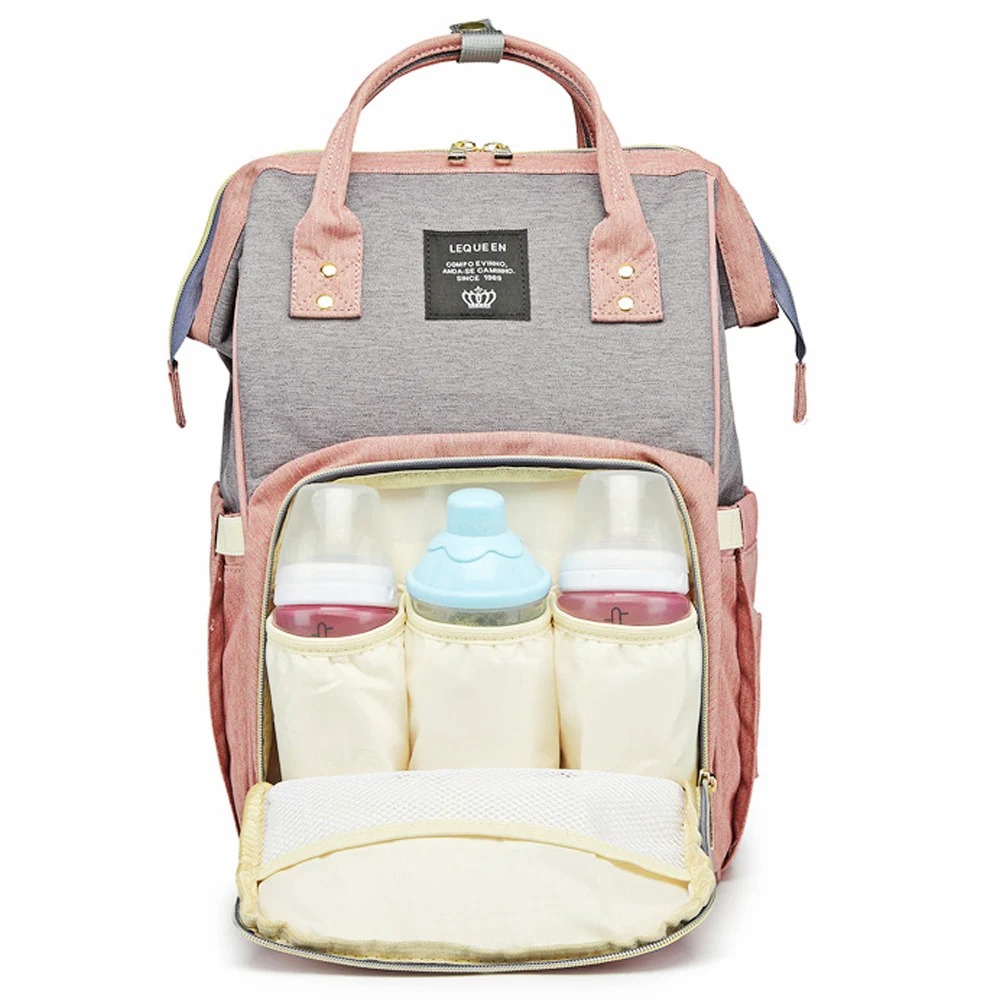 

LEQUEEN Casual Travel Backpack Mummy Maternity Nappy Bag Large Capacity Diaper Bag Baby Care Multifunctional Large Nursing Bag
