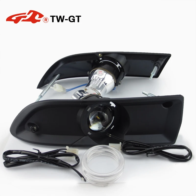 TW-GT DIY 2,5 дюймов hid bi xenon противотуманный светильник объектив проектора Точечный светильник foglamp H11 для TOYOTA CORONA premium VIOS