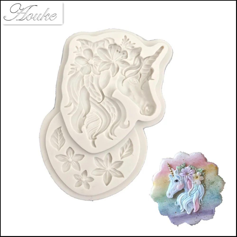 Aouke God beast Head Flower силиконовой формы для выпечки украшения торта DIY Fondant 3D