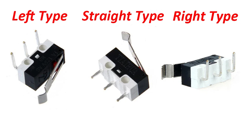 3DSWAY 3D Printer Accessories 10pcslot 1A125VAC Endstop Straight Type Micro Switch Limit Switch
