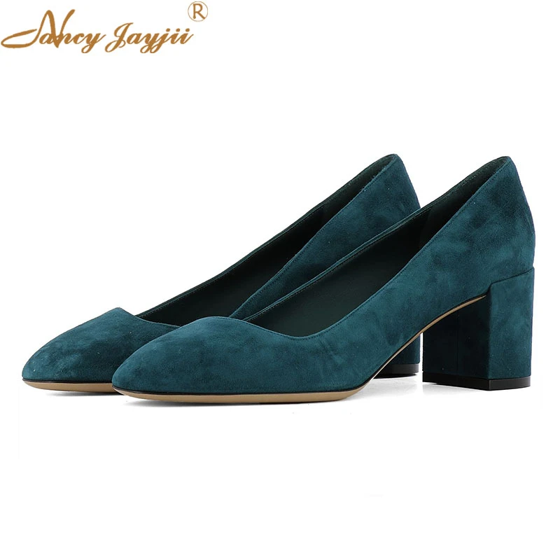 navy slip on pumps