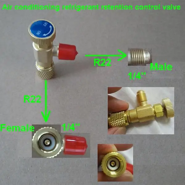 Refrigeration Charging Adapter For 1/4" SAE Male to 1/4"SAE Famale